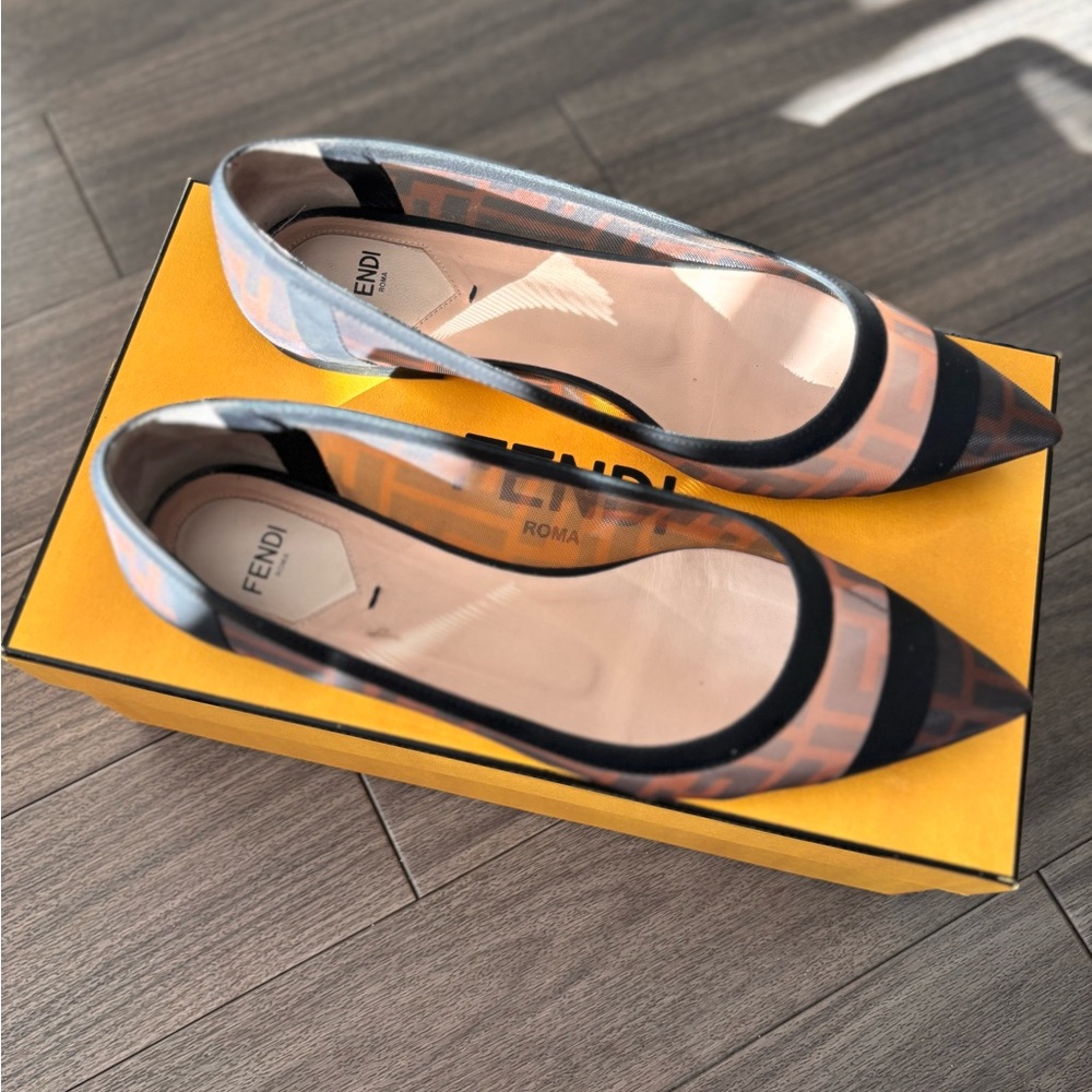 Fendi Colibri Ff Ballet Flats